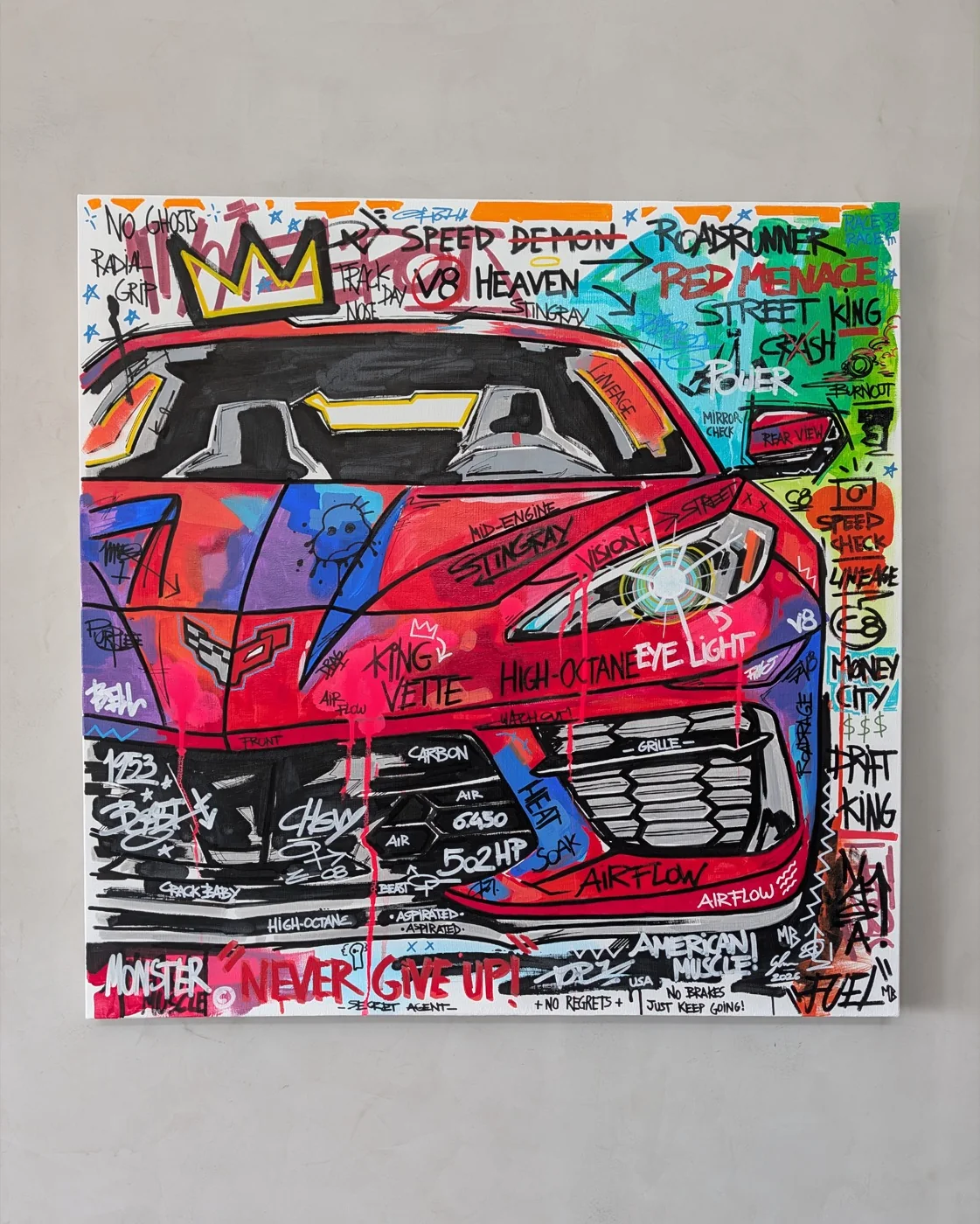 King Vette, pintura de Gus Lima